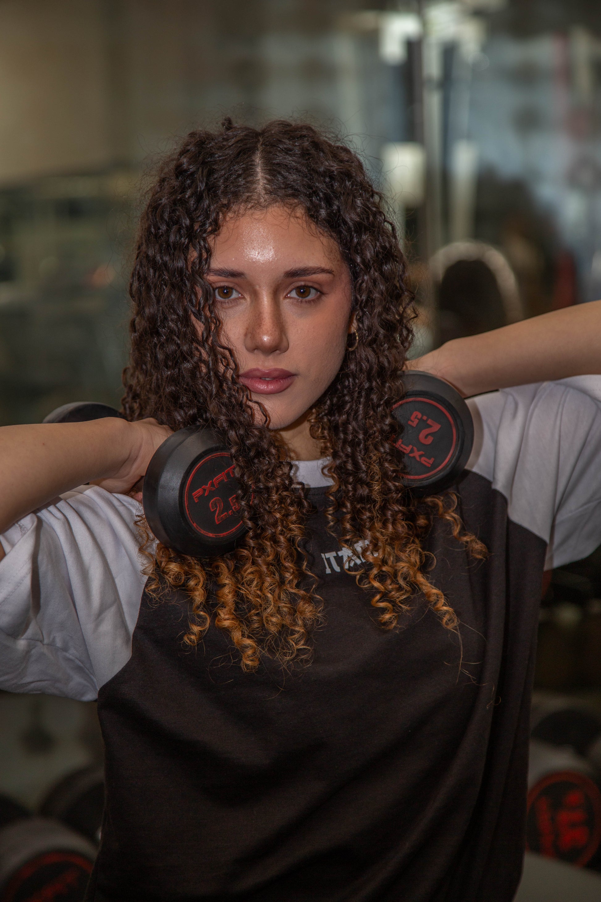 BUSHI OVERSIZE TEE - WHITE & BLACK - ITAMI FITNESS BRAND