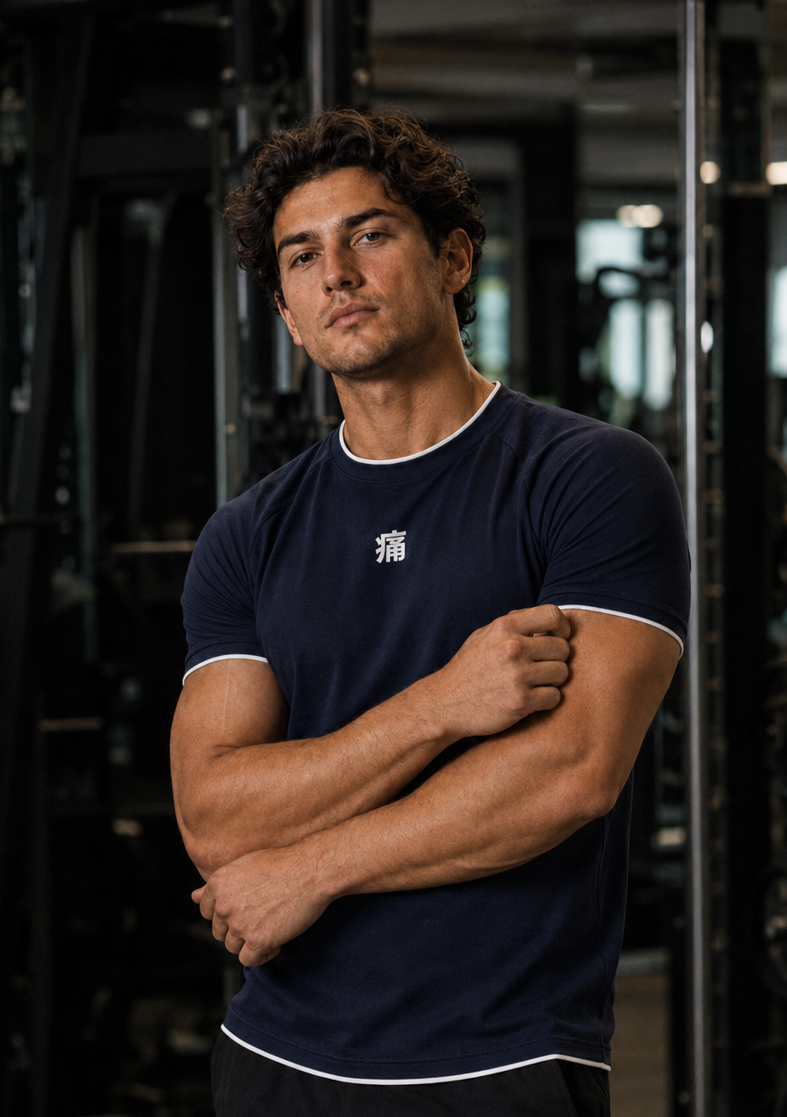 HORIZON PERFOMANCE TEE - BLUE NAVY