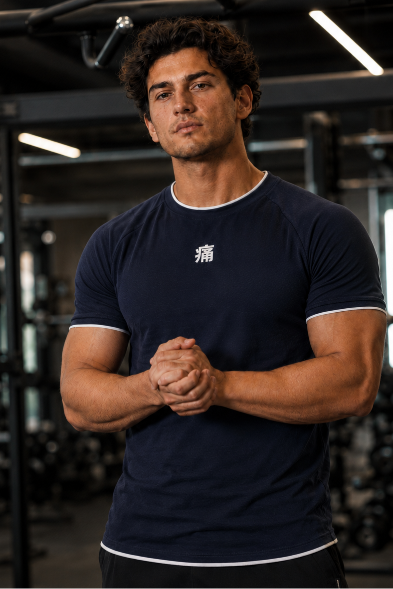 HORIZON PERFOMANCE TEE - BLUE NAVY