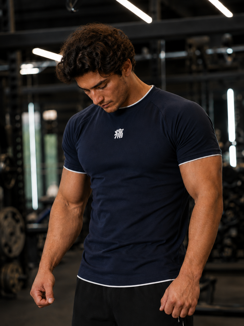 HORIZON PERFOMANCE TEE - BLUE NAVY