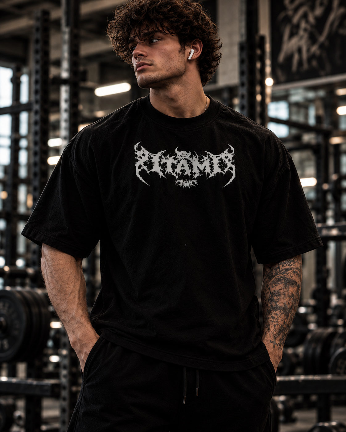 NOCTIS OVERISZE CROPPED TEE